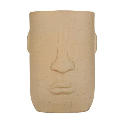 Vase Tendance Visage Moai Créatif