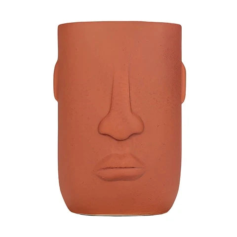 Vase Tendance Visage Moai Créatif