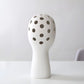 Vase Tête Abstraite Ornement Floral