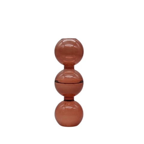 Vase Transparent Bulles Superposées
