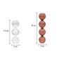 Vase Transparent Bulles Superposées