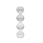 Vase Transparent Bulles Superposées