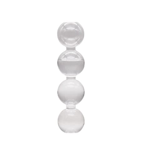 Vase Transparent Bulles Superposées