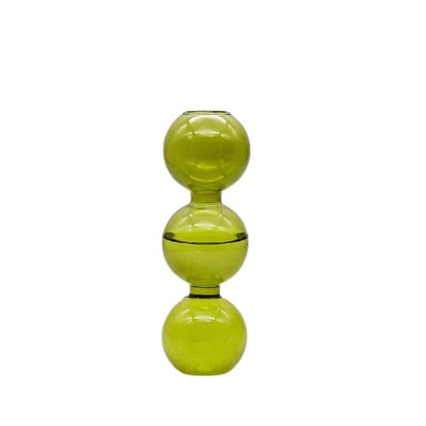 Vase Transparent Bulles Superposées