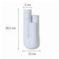 Vase Trois Tubes Blanc ou Marron