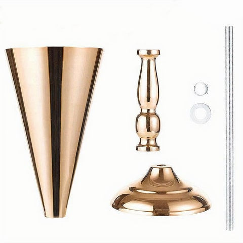 Vase Trompette Mariage Centre de Table Or