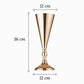 Vase Trompette Mariage Centre de Table Or