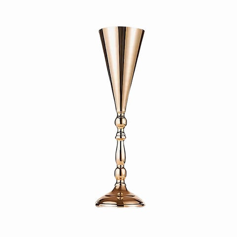 Vase Trompette Mariage Centre de Table Or