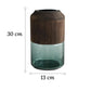 Vase Tubulaire Transparent Bi-Matières