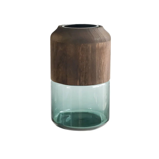 Vase Tubulaire Transparent Bi-Matières