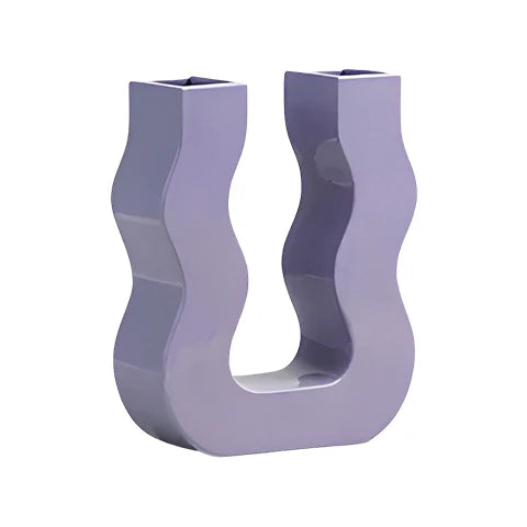 Vase U Ondulé Couleurs Variées