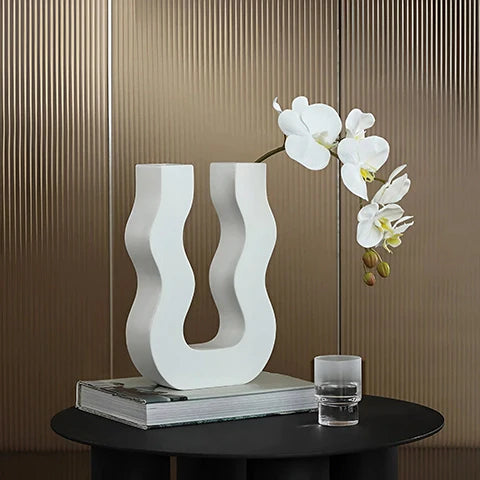 Vase U Ondulé Couleurs Variées