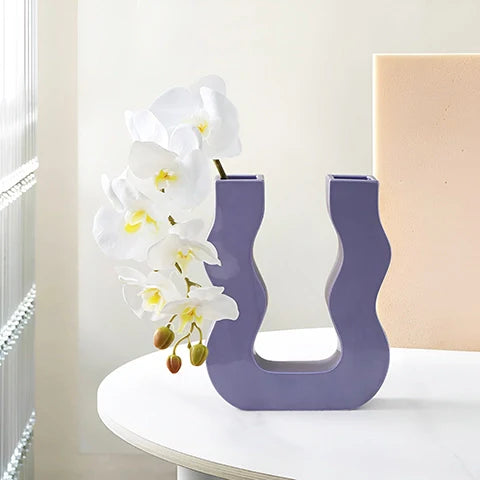 Vase U Ondulé Couleurs Variées