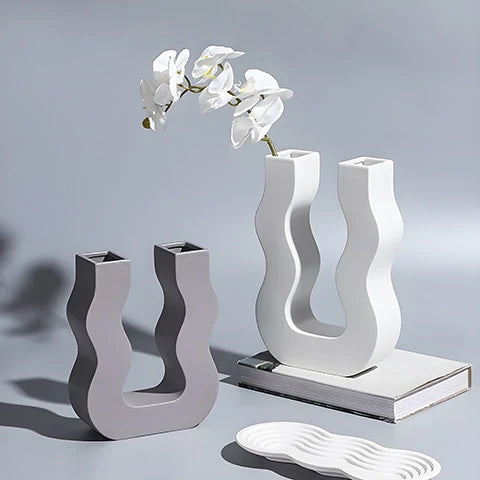 Vase U Ondulé Couleurs Variées