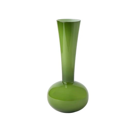Vase Vert Boule au Col Élancé