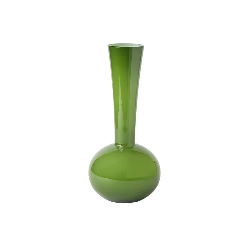 Vase Vert Boule au Col Élancé