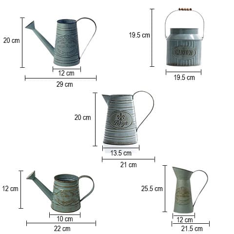 Vase Vintage Arrosoir & Pichet ou Pot au Lait