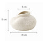 Vase Vintage Blanc Moucheté