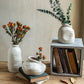 Vase Vintage Blanc Moucheté