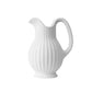 Vase Vintage Cruche Blanche Striée