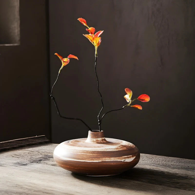 Vase Vintage Poterie Ikebana