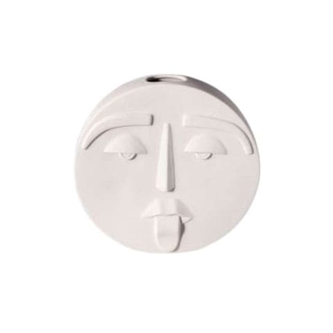 Vase Visage Blanc Atypique Expressif