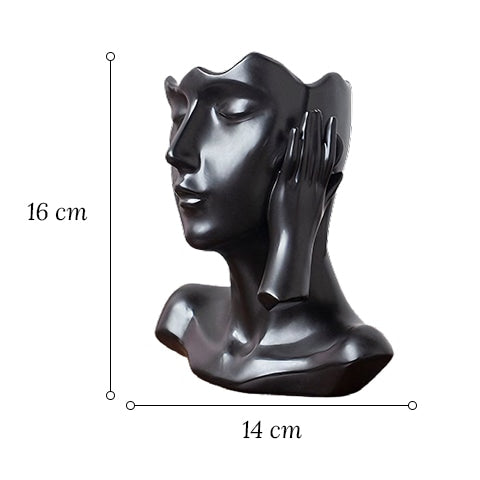 Vase Visage Femme Esthétique