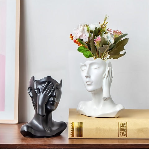 Vase Visage Femme Esthétique