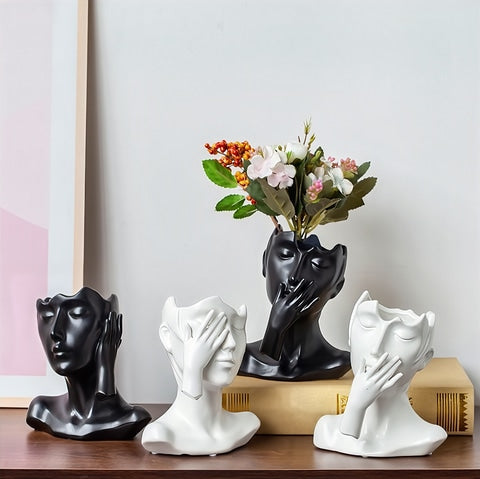 Vase Visage Femme Esthétique