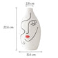 Vase Visage Femme Peint à la Main