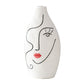 Vase Visage Femme Peint à la Main