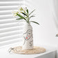 Vase Visage Femme Peint à la Main