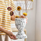 Vase Visages Abstraits Original