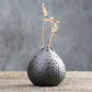 Vase Zen Effet Métal Artisanal