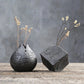 Vase Zen Effet Métal Artisanal